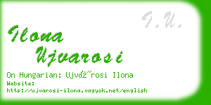 ilona ujvarosi business card